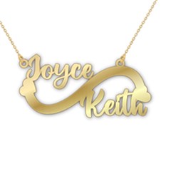 Personalized Couple Love Name - 925 Sterling Silver Name Pendant Necklace