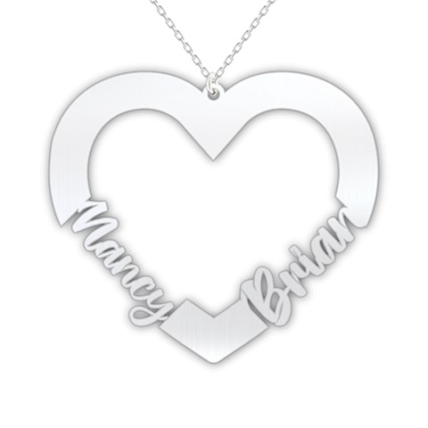 Personalized Heart Love Couple Name By Joe Front