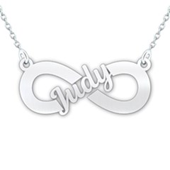 Personalized Name - 925 Sterling Silver Name Pendant Necklace