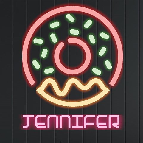 Personalized Dount Name By Joe Front