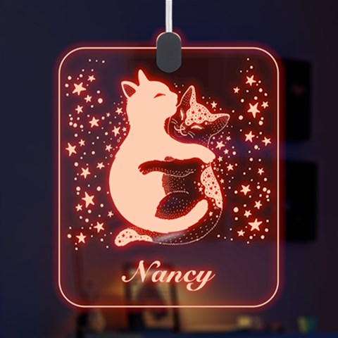 Personalized Cat Lover Couple Name By Joe Front