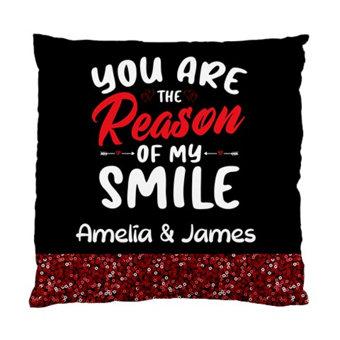 Personalized Digital Printed Red Sequins By Anita Front