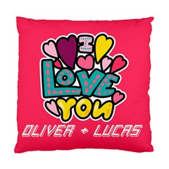 Personalized I LOVE U - Standard Cushion Case (One Side)