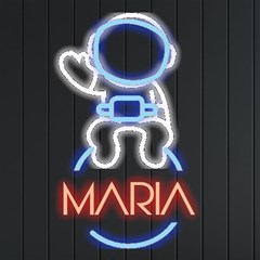 Personalized Spaceman Name - Neon Signs and Lights