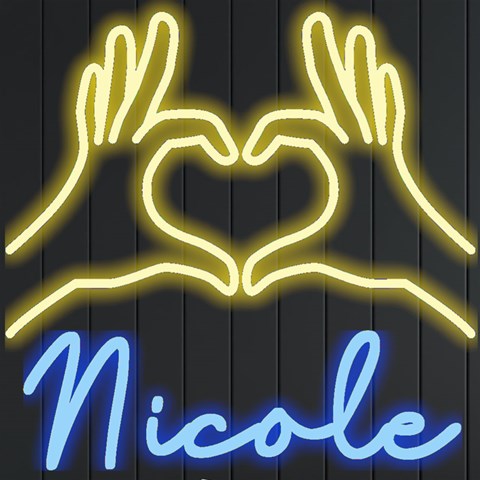 Personalized Heart Hand Love Name By Joe Front