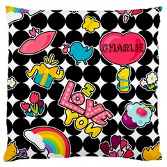 Personlized Love - Large Cushion Case (One Side)
