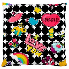 Personlized Love - Large Cushion Case (One Side) Personlized Love - Large Cushion Case (One Side)