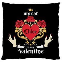 Personalized Cat Valentines - Large Cushion Case (One Side)