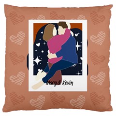 Couple Instant Photo - Large Cushion Case (One Side)