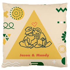 Couple Love Action - Large Cushion Case (One Side)