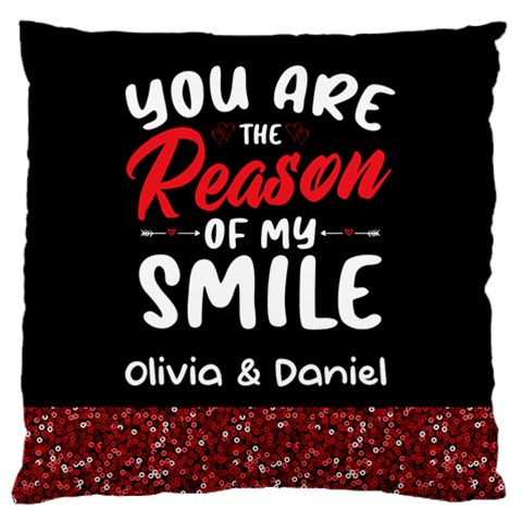 Personalized Digital Printed Red Sequins By Anita Front