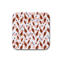 Fashion Couple - Rubber Coaster (Square)