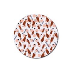 Fashion Couple - Rubber Coaster (Round)