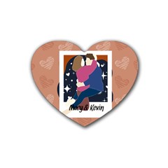 Couple Instant Photo - Rubber Coaster (Heart)
