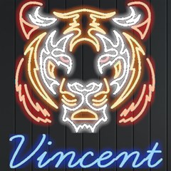 Personalized Tiger Name - Neon Signs and Lights