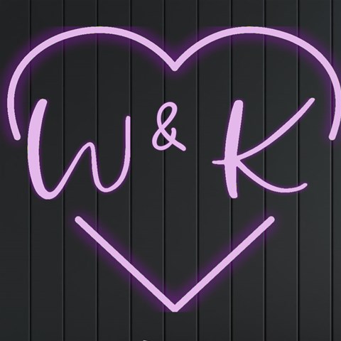 Personalized Love Heart Couple Initial By Joe Front