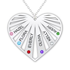 Personalized Name 6 Members Family Tree Heart Love