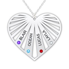 Personalized Name 4 Members Family Tree Heart Love