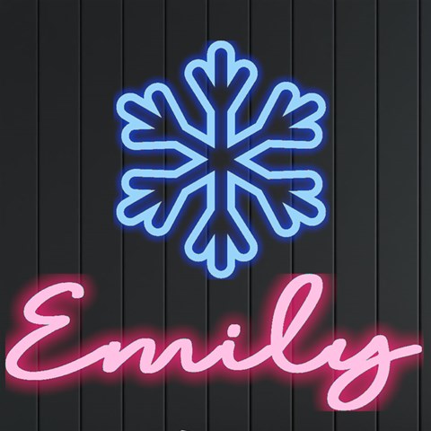 Personalized Xmas Snowflake Name By Joe Front