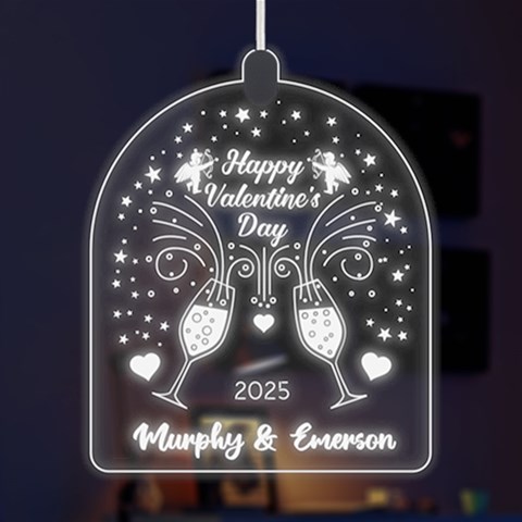 Personalized Name Love Angel Champagne Valentines Day By Wanni Front