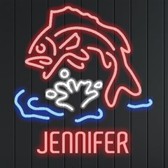 Personalized Fish Jump Name