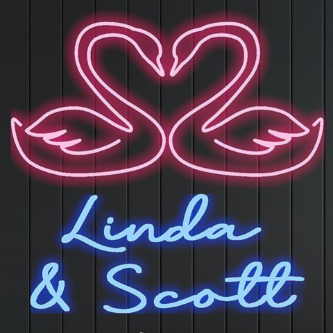 Personalized Couple Swan Name By Joe Front