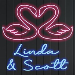 Personalized Couple Swan Name