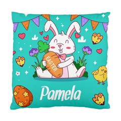 Personalized Easter Rabbit Name - Standard Cushion Case (One Side)