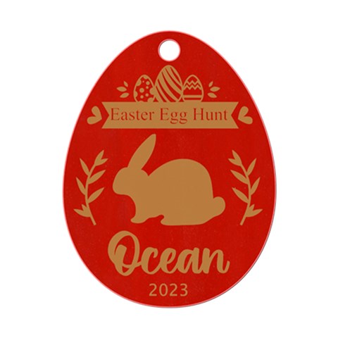 Personalized Name Egg Hunt Easter Bunny By Wanni Front