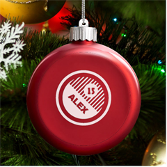 Design Graphic - LED Glass Round Ornament