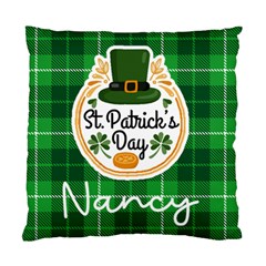 Personalized St Patricks Day Pattern Name - Standard Cushion Case (One Side)