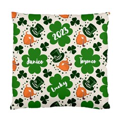 Personalized St Patricks Day Couple Name - Standard Cushion Case (One Side)