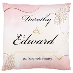 Personalized Wedding Name - Large Cushion Case (One Side)