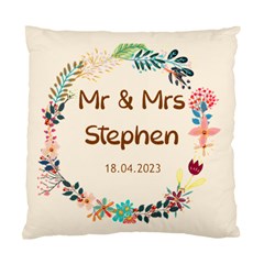 Personalized Wedding Name - Standard Cushion Case (One Side)