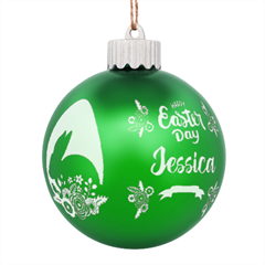 Personalized Easter Name - LED Glass Sphere Ornament