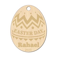 Personalized Name Easter Egg Pattern 6 - Wood Ornament