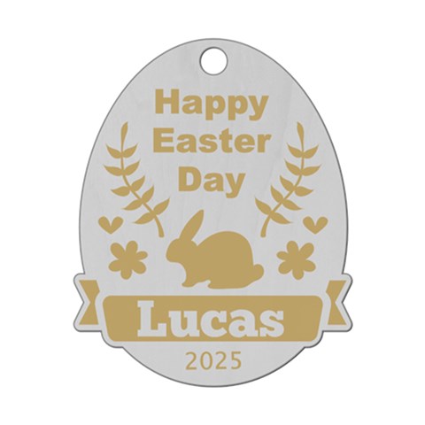 Personalized Name Easter Egg Bunny By Wanni Front