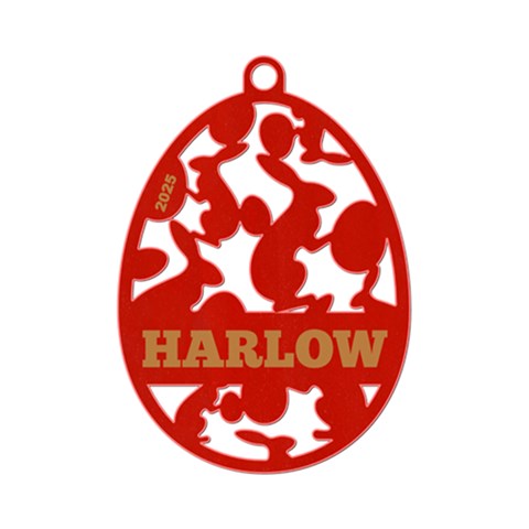 Personalized Name Easter Egg Bunny Pattern By Wanni Front