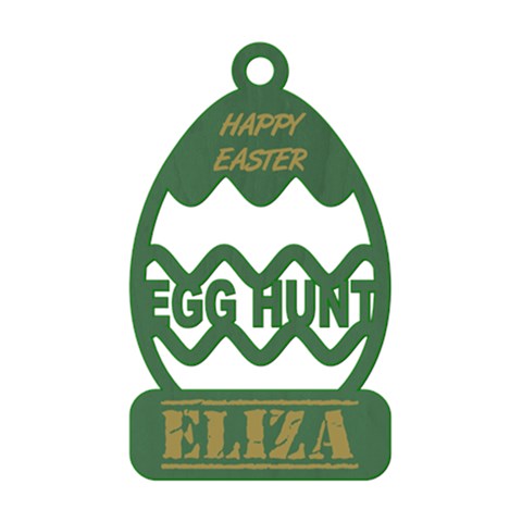 Personalized Name Easter Egg Basket Shape By Wanni Front