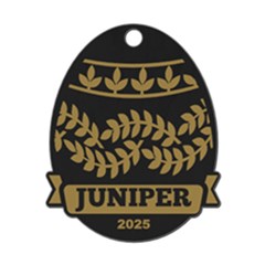 Personalized Name Easter Egg Pattern 13 - Wood Ornament