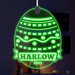 Personalized Name Easter Pattern 3 - LED Acrylic Ornament