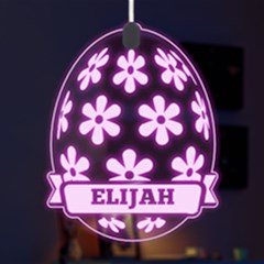 Personalized Name Easter Pattern 7 - LED Acrylic Ornament