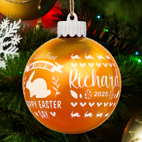Personalized Easter Day Rabbit Egg Name By Joe Back
