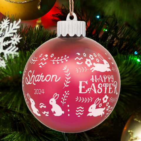 Personalized Easter Day Rabbit Egg Name By Joe Back