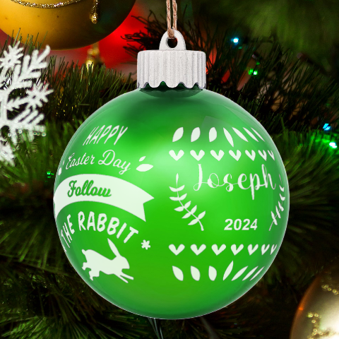 Personalized Easter Day Rabbit Egg Name By Joe Back