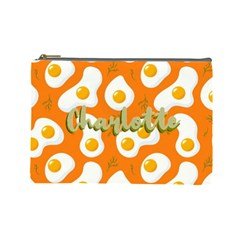 Personalized Name Fried Egg Breakfast - Cosmetic Bag (Large)