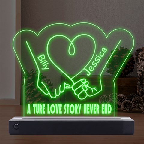 Personalized Name Couple Hands By Oneson Front