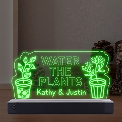 Personalized Name Couple Water Plants By Oneson Front