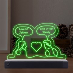 Personalized talking couple - LED Acrylic Message Display
