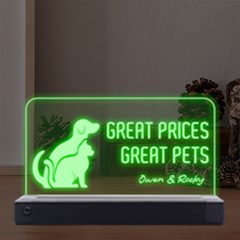 Personalized Pets Any Text - LED Acrylic Message Display Personalized Pets Any Text - LED Acrylic Message Display